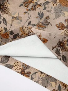 复古优雅花卉 V 领插肩袖女式 T 恤 - 彩色 - 查看 6