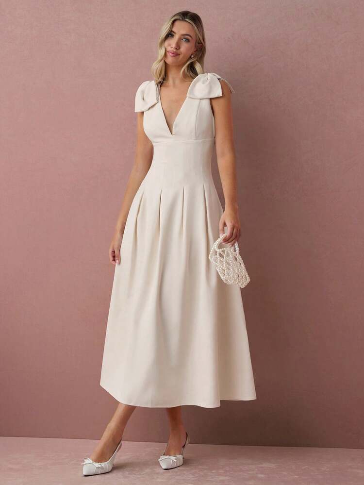 romantic dresses for fall Long sleeve modest wedding dress 14 US / Ivory