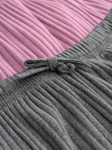 RueChic PLUS Conjunto de 3 piezas de prendas de dormir multicolor para mujer