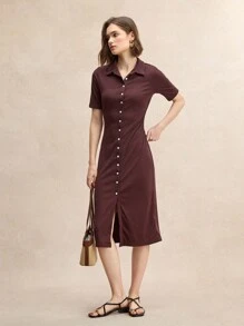 Rosivie 女式黑色方头绑带金属铆钉扣凉鞋，学生/通勤夏装，万圣节派对高跟鞋