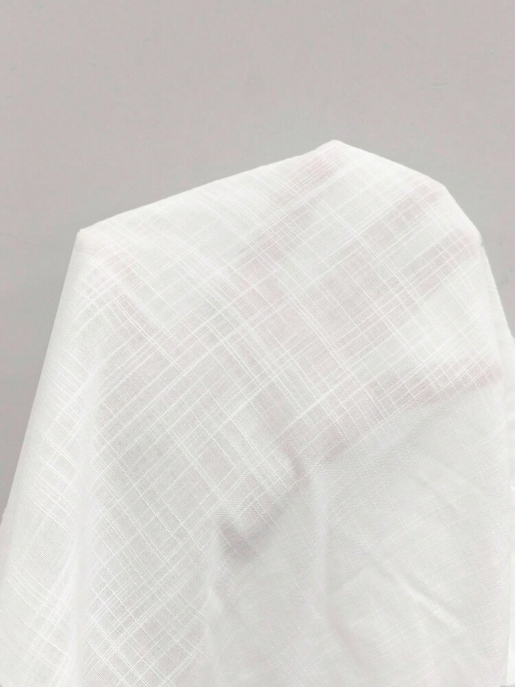 INAWLY Women's Summer Hollow Lace Stitching Solid Color Shirt Fall Cloth For Women - White - View 8