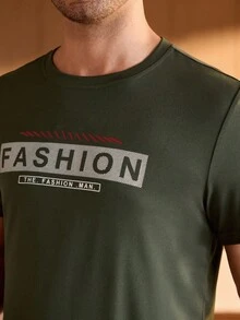 Manfinity Underwear&Sleepwear Basics 大码男士休闲宽松圆领短袖睡衣上衣