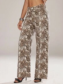 Jeanoix 女士豹纹时尚牛仔裤 - 彩色 - 查看 5