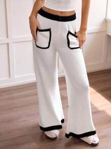 Hanevo Women's Fashionable, Versatile, Popular High-Quality Knit Pants, Autumn/Winter