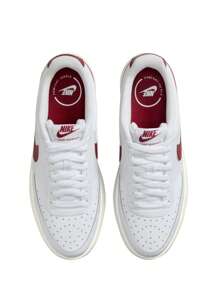 Nike Court Vision Alta 女式运动鞋 DZ5394 - 白色/帆白色/團隊紅色 - 查看 2