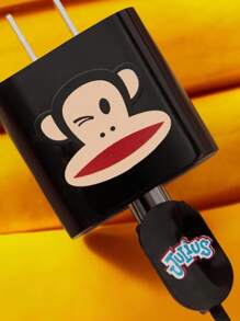 Paul Frank X SHEIN 数据线保护器，兼容充电器，3件套充电器保护器套装（不含数据线） - 黑色 - 查看 7