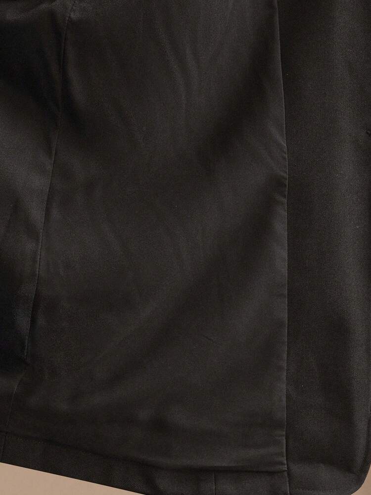 Conjunto elegante y digno de 2 piezas con adornos de strass para mujer, de moda en negro, adecuado para otoño, invierno, Año Nuevo, elegante, chic, con estilo, Navidad, salir