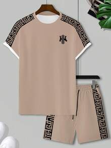 NEOREFINED Bộ 2 áo thun tay ngắn ôm vừa vặn và quần short cho nam - Nhiều màu - Xem 3