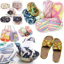 3pcs Polyester Satin Ribbon Yarn Bundle, Approximately 300g, Multi-Color And Mixed Color Self Peeling Gauze, Knitted Yarn, Colored Cloth, T-Shirt Yarn Fabric - Used For DIY Crochet Slippers, Bags, Storage Baskets Production - Multicolor - View 8