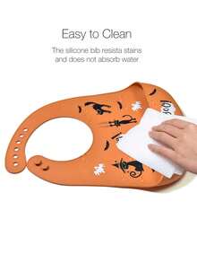 Cozy Pixies 1-Piece Baby Bib Halloween Model, Washable And Easy To Clean (One Of The Three Will Be Shipped Randomly) - Multicolor - View 5