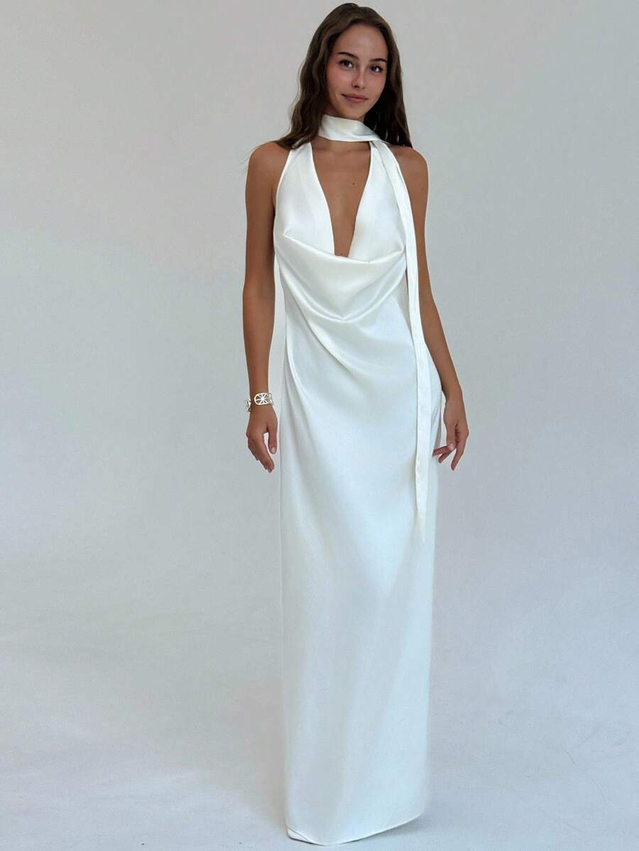 Aloruh 女士时尚性感深V露背连衣裙 秋季服装 女士秋季服装 所有服装 女士秋季服装 女士秋季服装 秋季服装 女士秋季服装 婚礼宾客礼服 女士婚礼宾客礼服 婚礼宾客礼服 婚礼宾客正式礼服 婚礼宾客礼服 婚礼宾客礼服 优雅婚礼宾客 婚礼宾客礼服 婚礼宾客礼服 婚礼宾客礼服 婚礼宾客礼服 女士新娘送礼会礼服 白色优雅端庄结婚周年纪念伴娘派对约会性感白色开领缎带露背性感长裙，优雅显瘦，适合浪漫约会和晚餐 民事婚礼礼服 白色民事婚礼礼服 民事婚礼礼服 白色民事婚礼礼服 民事婚礼礼服婚礼、民事婚礼、白色婚纱、舞会礼服