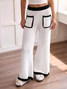 Hanevo Women's Fashionable, Versatile, Popular High-Quality Knit Pants, Autumn/Winter