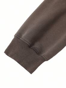 Manfinity Men's Casual Street Style Hooded Pullover Sweatshirt - Grey - View 4