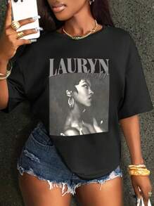 INAWLY Solva Women's Simple Round Neck Short Sleeve T-Shirt, Fashionable For Summer