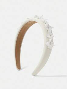 MOTF PREMIUM FAIXA DE CABEÇA COM FANTASIA DE PLANTAS - Branco - Ver 2