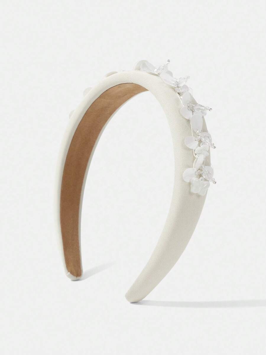 MOTF PREMIUM FAIXA DE CABEÇA COM FANTASIA DE PLANTAS - Branco - Ver 2