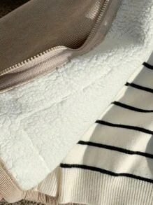 SHEIN Unisex Baby Casual Thermal Lined Hooded Long Jacket, Suitable For Autumn And Winter Fall - Multicolor - View 10