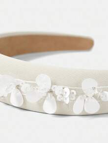 MOTF PREMIUM FAIXA DE CABEÇA COM FANTASIA DE PLANTAS - Branco - Ver 6