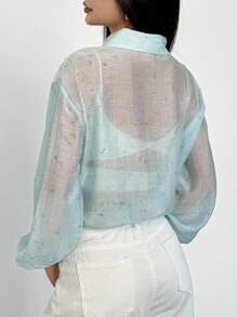 Feyla Veste utilitaire légère zippée avec rabat de poche, style décontracté chic de rue pour femmes. Idéale pour la rentrée, l'automne, le travail