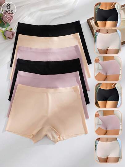 Snug Zone 6pcs/Set Women Seamless Briefs, Comfortable Underpants, Versatile Everyday Wear
