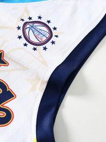 ROMWE MEN Street Life Boys' Random Print Sleeveless Tank Top