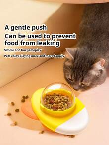 PETSIN 1 Stück automatischer Futterautomat für Haustiere, Katzen- und Hundespielzeug, interaktiver Leckerchen-Ball, Selbstunterhaltung und Langeweile-Erleichterung, intelligenter Futterspender zum Fressen und Spielen, Haustier-Spielzeug