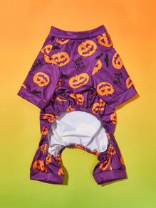 PETSIN 万圣节紫色南瓜和蝙蝠宠物 - 紫色 - 查看 6