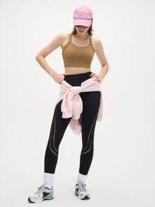 Gameset SHEIN Sport 图案印花运动吊带上衣 运动吊带上衣 - 咖啡棕 - 查看 6