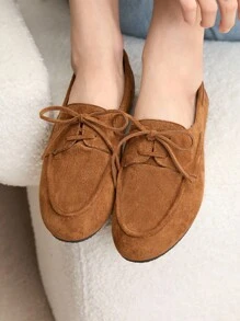 Rosivie Giày bệt đi làm đa năng thường ngày dành cho nữ - màu nâu - Xem 4