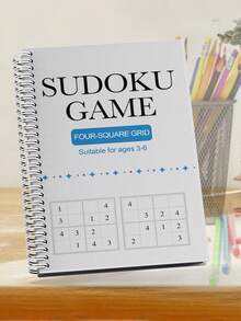 数独谜题书 - 挑战数学思维训练，提高逻辑和推理能力，综合数学练习册，用于脑力刺激，高级问题解决练习 - 白色 - 查看 3