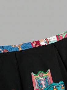 EMERY ROSE Váy chữ A in họa tiết đa năng thường ngày cỡ lớn dành cho nữ - Nhiều màu - Xem 4