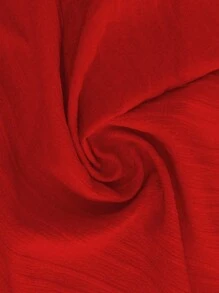 Chiquease Guipure Lace Insert Lantern Sleeve Blouse For New Year Clothes Women Shirt - Red - View 8