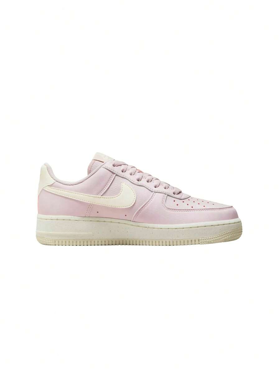 Nike Giày thể thao Air Force 1 '07 Nn cho nữ, Giày thể thao đế xuồng thường ngày - Tím bạch kim/Sữa dừa/Volt/Sail - Xem 1