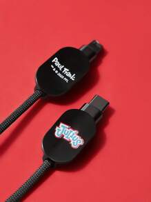 Paul Frank X SHEIN 数据线保护器，兼容充电器，3件套充电器保护器套装（不含数据线） - 黑色 - 查看 5