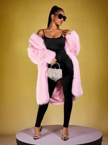 Zyxie Bộ đồ liền thân bó sát màu trơn dành cho nữ, dây mảnh, trang phục thường ngày - màu đen - Xem 4