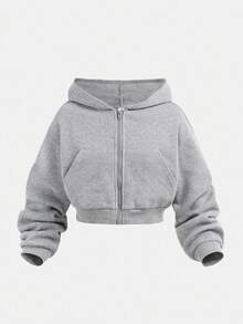 Girlism Tween Girls Knit Hooded Zip-Up Sweatshirt And Sweatpants Set, Casual Loungewear, Autumn/Winter Fall