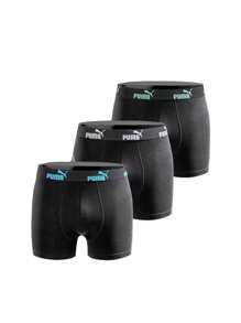 Puma Mens Boxershorts 3-Pack - Jet Black - View 1