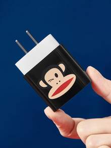 Paul Frank X SHEIN 数据线保护器，兼容充电器，3件套充电器保护器套装（不含数据线） - 黑色 - 查看 6