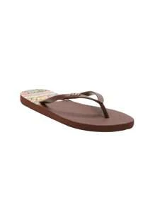 Roxy Viva Printed Women's Flip-Flops ARJL100950 - Brown - View 2