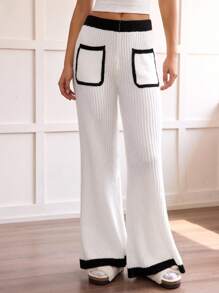 Hanevo Women's Fashionable, Versatile, Popular High-Quality Knit Pants, Autumn/Winter