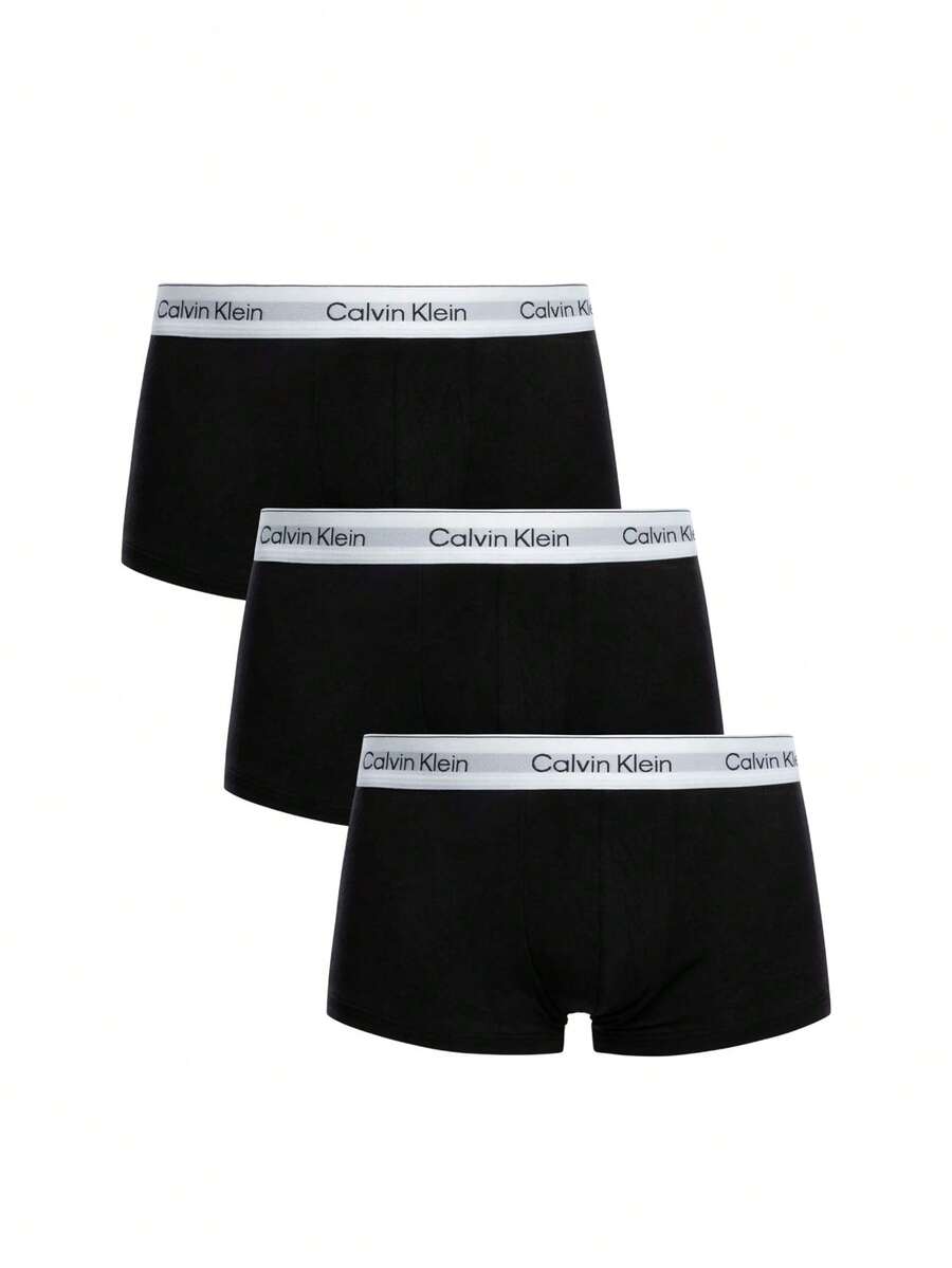 Calvin Klein 3 طقم سراويل داخلية - أبيض وأسود - مشاهدة 1