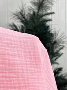 Comfortcana Plus Size Pink Casual Vacation Shirt For Spring & Summer