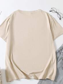 EMERY ROSE Cute Halloween Ghost Pumpkin Cat, Autumn Horror Women's T-Shirt