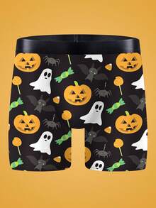 Notgurli 3pcs/Pack Halloween Funny Element Men's Boxer Briefs Funny Boxers For Men - Multicolor - View 4