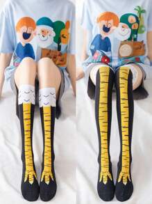 青少年搞笑搞笑玩具鸡爪袜 - 彩色 - 查看 7