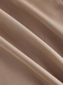 SHEIN MOD 女士花卉拼接提花褶裥鱼尾优雅无肩带中长连衣裙 - 彩色 - 查看 5