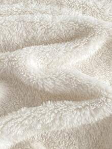 مجموعة بيجاما مكونة من ملابس علوية كم طويل مزينة بشريط أبيض ثلاثي الأبعاد وطراز تطريز أنيق، وبنطلون للمراهقات بتصميم عصري وأنيق، قطعتان - أبيض - مشاهدة 5