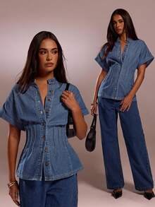 Avantive Spring & Summer Women Valentine Day/ Casual/Vintage/Festival/Country Concert/Brunch/Homecoming/Easter/Guest/Tea Party/Basic/Concert Women/Prom /Wedding/Rave Festival/Formal/Western/Cocktail/Club/Spring/Birthday/Cute/Classy/Going Out/Vacation/Office/Airport/2000s Style/Streetwear/Sleeveless/A Line/Cowgirl/1960s Denim Top Jean Shirts For Women