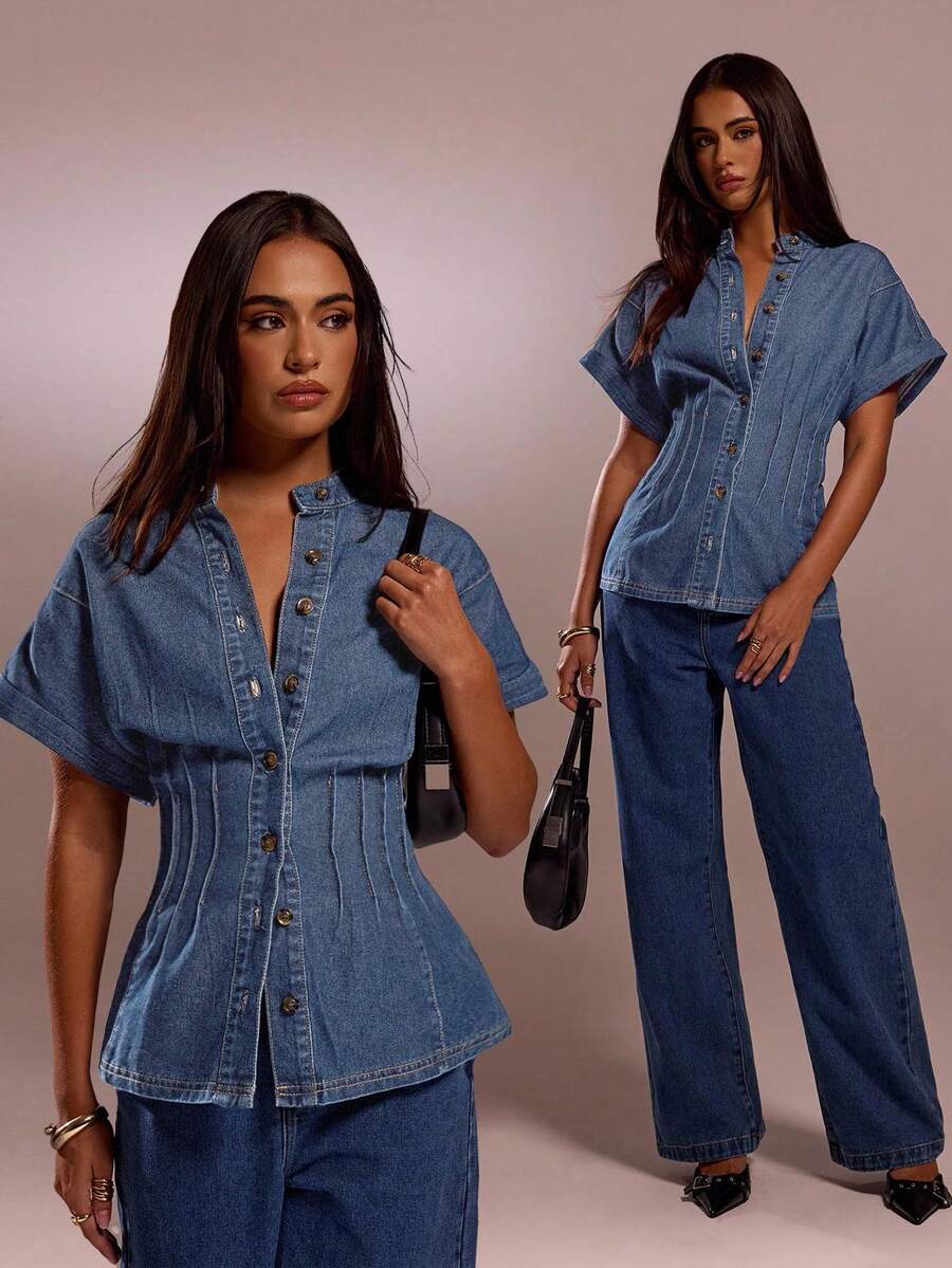 Avantive Spring & Summer Women Valentine Day/ Casual/Vintage/Festival/Country Concert/Brunch/Homecoming/Easter/Guest/Tea Party/Basic/Concert Women/Prom /Wedding/Rave Festival/Formal/Western/Cocktail/Club/Spring/Birthday/Cute/Classy/Going Out/Vacation/Office/Airport/2000s Style/Streetwear/Sleeveless/A Line/Cowgirl/1960s Denim Top Jean Shirts For Women