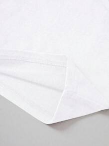 Linhara Áo cổ bất đối xứng thường ngày cho kỳ nghỉ cỡ lớn dành cho nữ - trắng - Xem 5